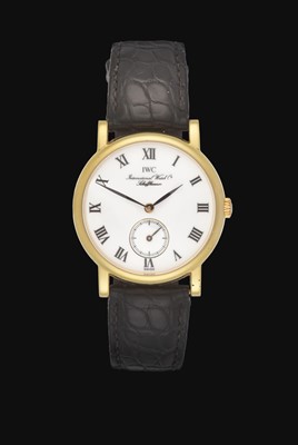 Lot 2196 - IWC: An 18 Carat Gold Wristwatch