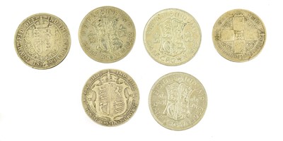 Lot 184 - Mixed British Silver Coinage, comprising: 2 x...