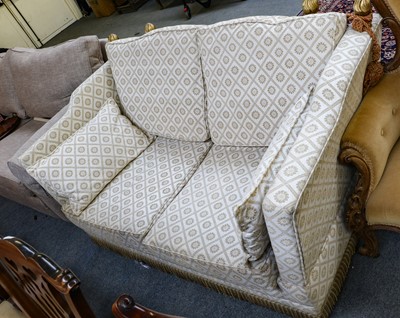 Lot 1213 - A Parker Knoll style sofa with drop ends,...