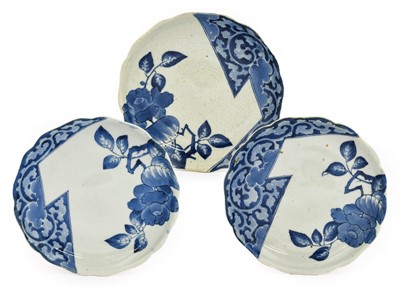 Lot 47 - A Set of Three Arita Porcelain Dishes,...