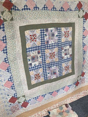 Lot 2192 - Early 20th Century Patchwork Quilt with...