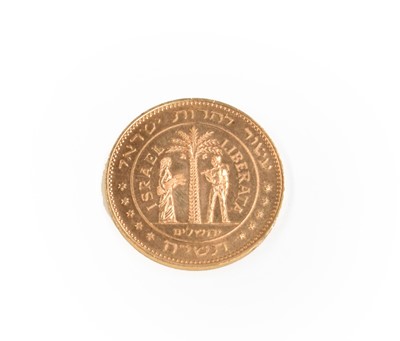 Lot 325 - Israel, Restrike Gold Medallion 1958,...