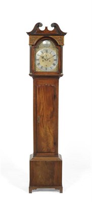 Lot 1063 - A Mahogany Eight Day Longcase Clock, signed Rob Clidsdale, Edinburgh, circa 1775, swan neck...