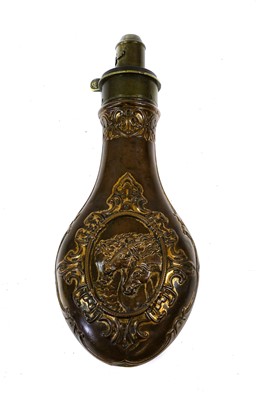 Lot 349 - A 19th Century Copper Powder Flask by G & J W...
