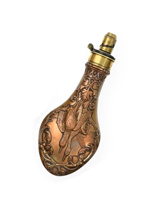 Lot 351 - A 19th Century Copper Powder Flask by G & J W...