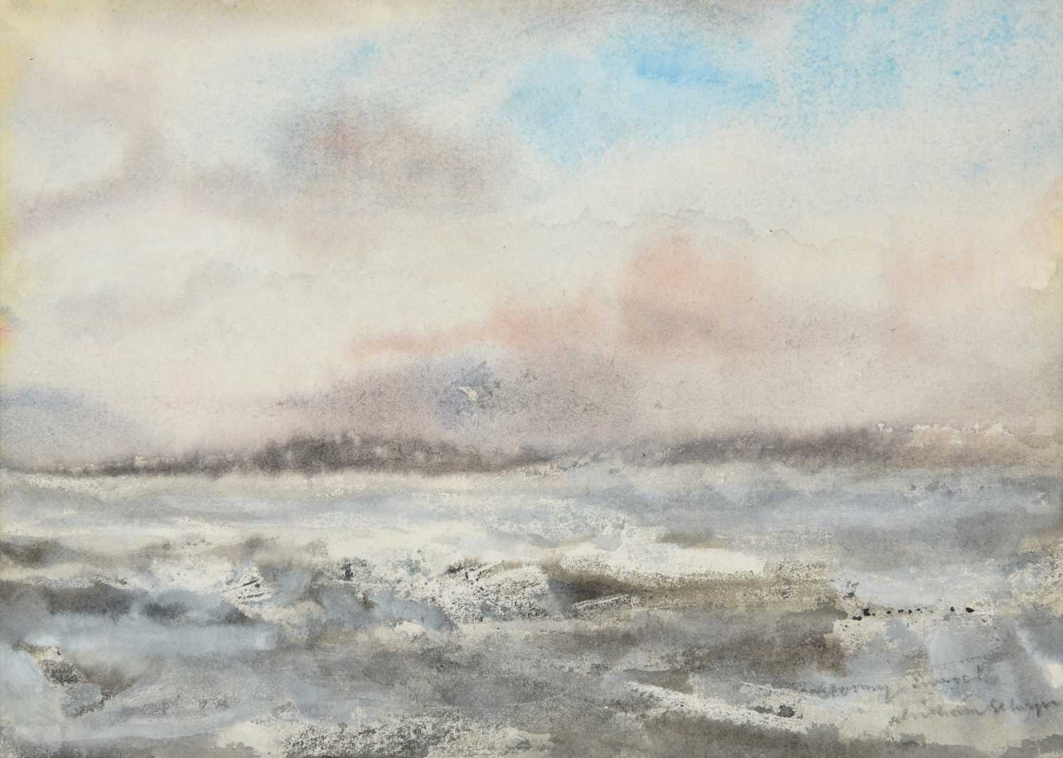 Lot 246 - William Selwyn (b.1933) Welsh Stormy Sunset...
