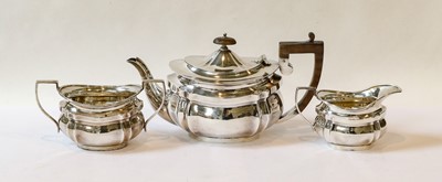 Lot 283 - A Three-Piece George V Silver Tea-Service, by...