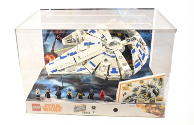 Lot 2322 - Lego Star Wars Shop Display Of Model 75212 Millennium Falcon