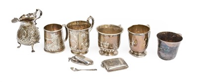 Lot 338 - A Victorian silver christening mug by H.J....