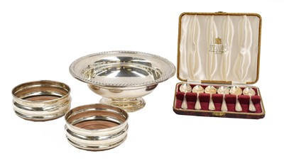 Lot 339 - Elizabeth II silver pedestal bowl with...