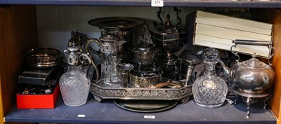 Lot 372 - A large quantity of assorted silver plated...
