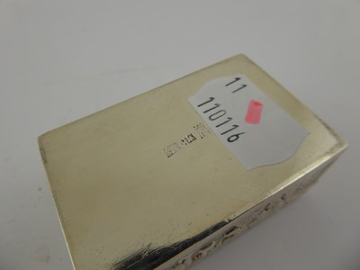 Lot 2185 - A Chinese Export Silver Box
