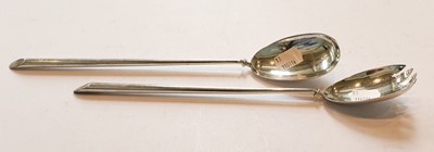 Lot 115 - A Pair of Victorian Silver Salad-Servers, by A....