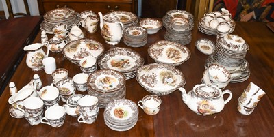 Lot 435 - A Palissy ware game series dinner and tea...