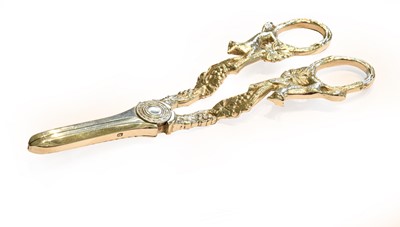 Lot 302 - A Pair of Elizabeth II Silver Grape-Scissors,...