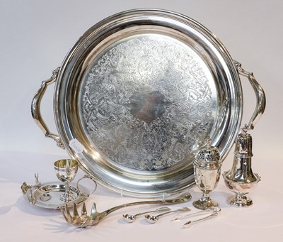 Lot 25 - A collection of assorted silver and silver...