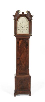 Lot 1065 - A Mahogany Eight Day Longcase Clock, signed John Scott, Edinburgh, circa 1790, swan neck...