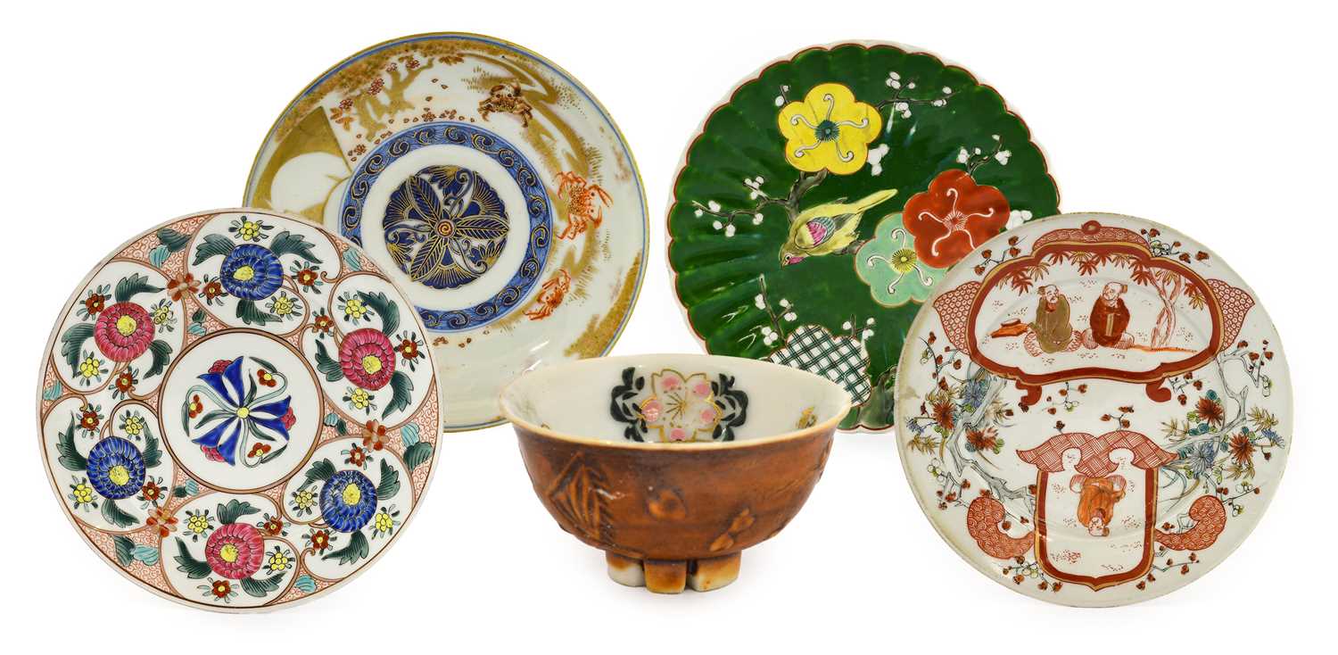 Lot 68 - An Arita Porcelain Saucer Dish, 19th century,...