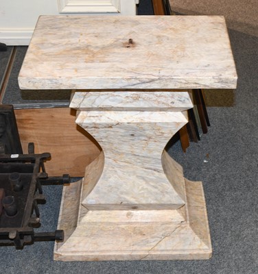 Lot 1139 - A pair of 20th century sectional marble...