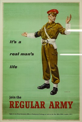 Lot 220 - A Regular Army Recruiting Poster by Charles...