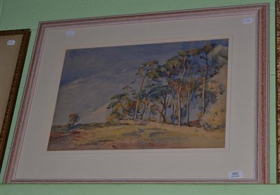 Lot 392 - Fred Lawson, Wensleydale tree study, signed, watercolour