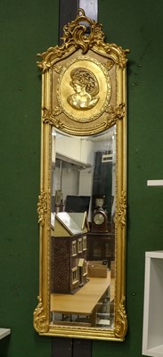 Lot 1416 - A pair of reproduction gilt framed French...