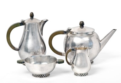 Lot 2154 - A Four-Piece George V Silver Tea-Service