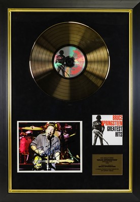 Lot 2101 - Bruce Springsteen Signed Presentation CD Gold Disc