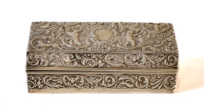 Lot 286 - An Edward VII Silver Trinket-Box, by the...