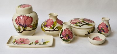 Lot 281 - Moorcroft items, including a ginger jar and...