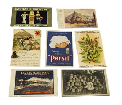 Lot 241 - A bag containing 29 Advertising cards. A mix...