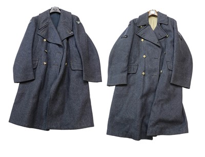 Lot 3126 - Two RAF OA Greatcoats, one with brass buttons...