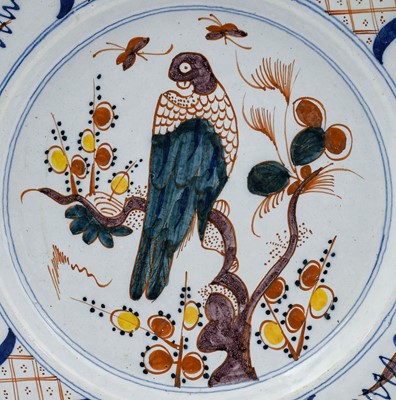 Lot 101 - A Delft Dish, mid 18th century, painted in...