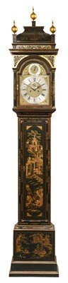 Lot 683 - A Green Chinoiserie Eight Day Longcase Clock,...