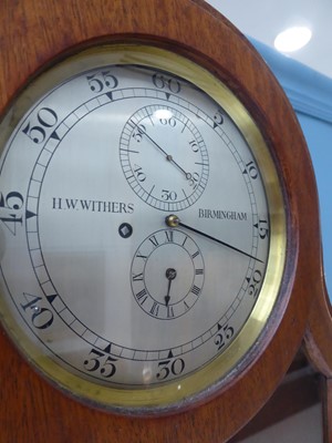 Lot 709 - A Mahogany Wall Regulator, signed H.W.Withers,...