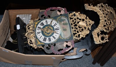 Lot 317 - A Dutch wall clock, 18th century style,...
