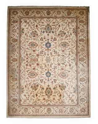 Lot 571 - Afghan "Ziegler" Carpet, circa 1990 The ivory...