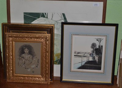 Lot 414 - Harold Charles Bartlett R.W.S.,R.A.,A.R.C.A L.G. ' Winter Berth' Original aquatint, Limited edition