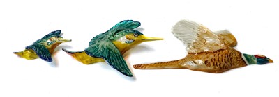 Lot 308 - Beswick Wall Plaques including, Pheasant model...