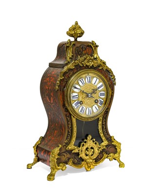 Lot 842 - A French "Boulle" Striking Mantel Clock, circa...