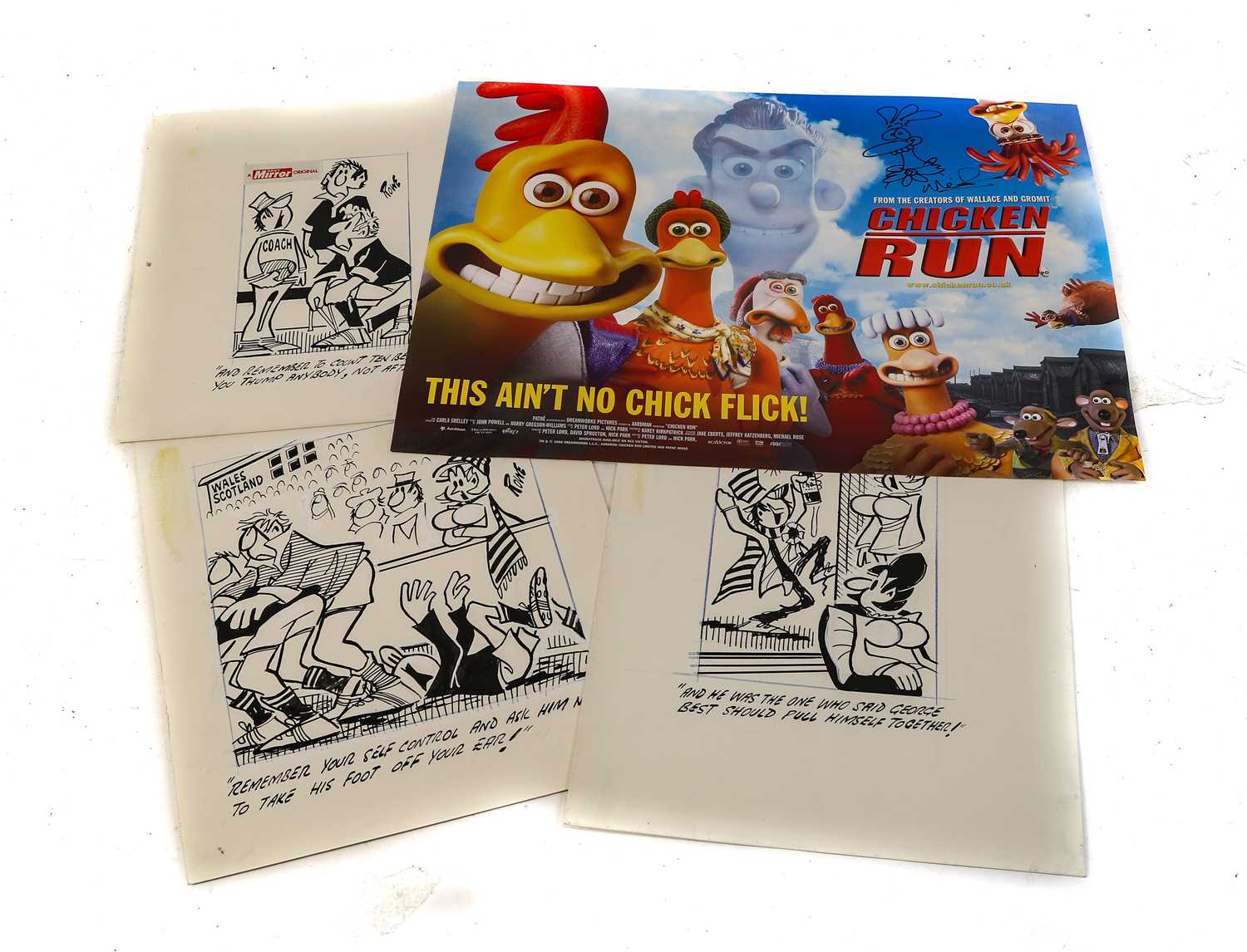 Lot 2108 - Nick Park Signed Chicken Run Poster