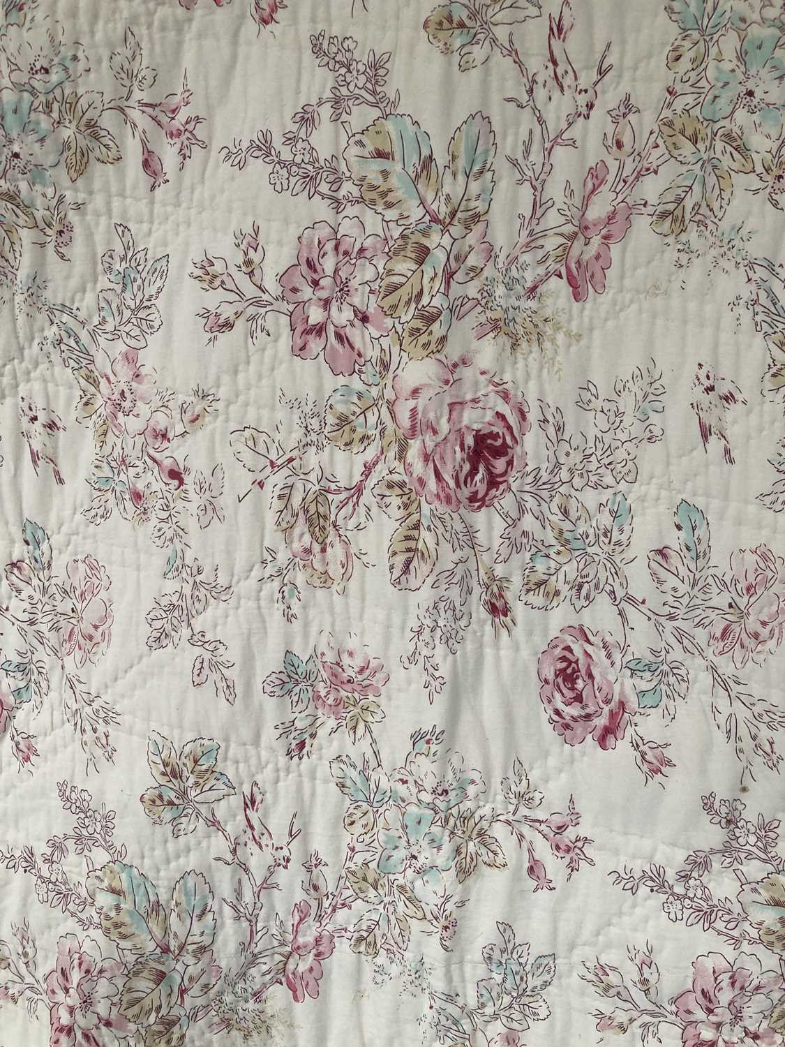 Lot 2173 - Early 20th Century Floral Printed Wholecloth...