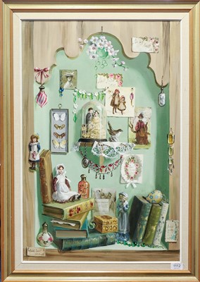 Lot 1112 - Deborah Jones (1921-2012) "Cupboard with dolls...