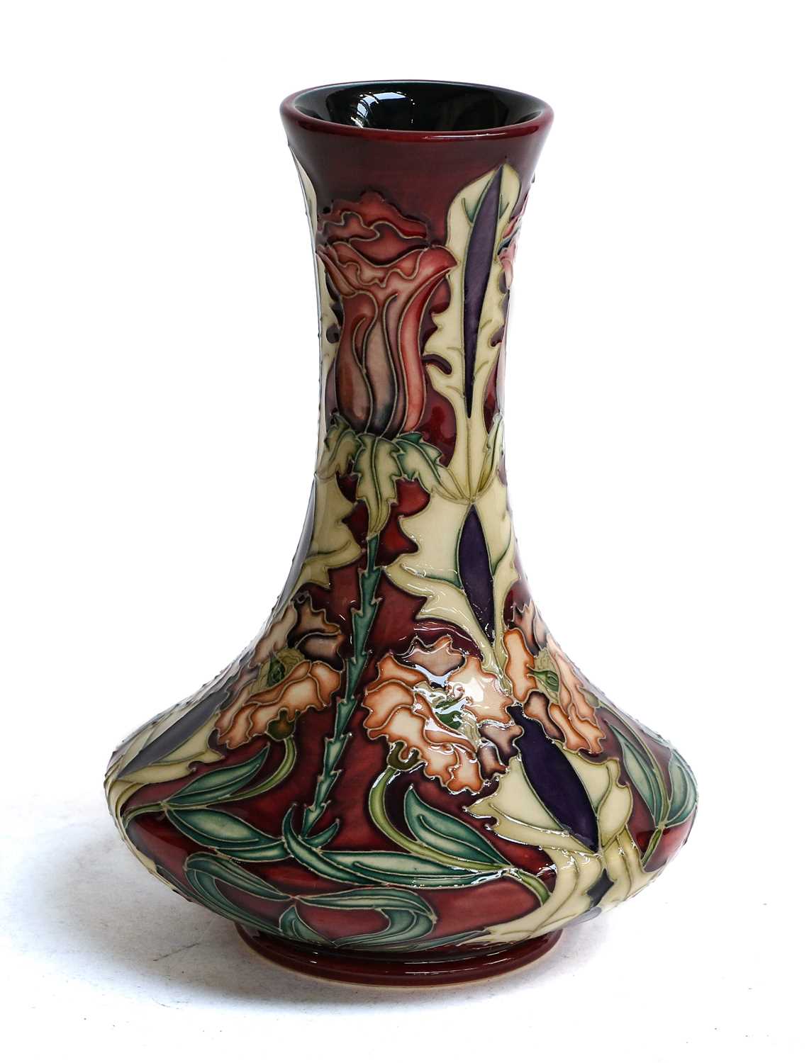 Lot 67 - A modern Moorcroft bottle-shaped vase,...