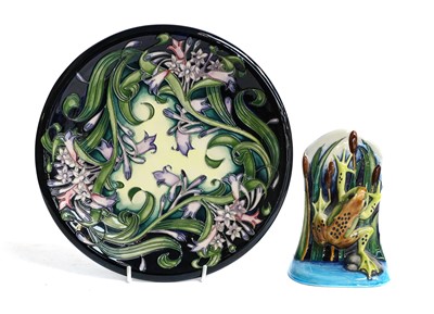 Lot 75 - A modern Moorcroft dish, by Emma Bossons, Isis,...
