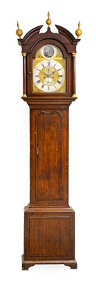 Lot 755 - An Oak Eight Day Longcase Clock with a Rocking...