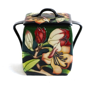 Lot 80 - A Modern Moorcroft twin handled box and cover,...