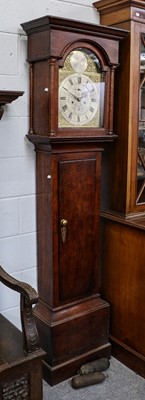 Lot 1277 - An oak eight day longcase clock signed W...