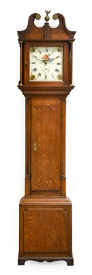 Lot 758 - An Oak Thirty Hour Longcase Clock, signed...