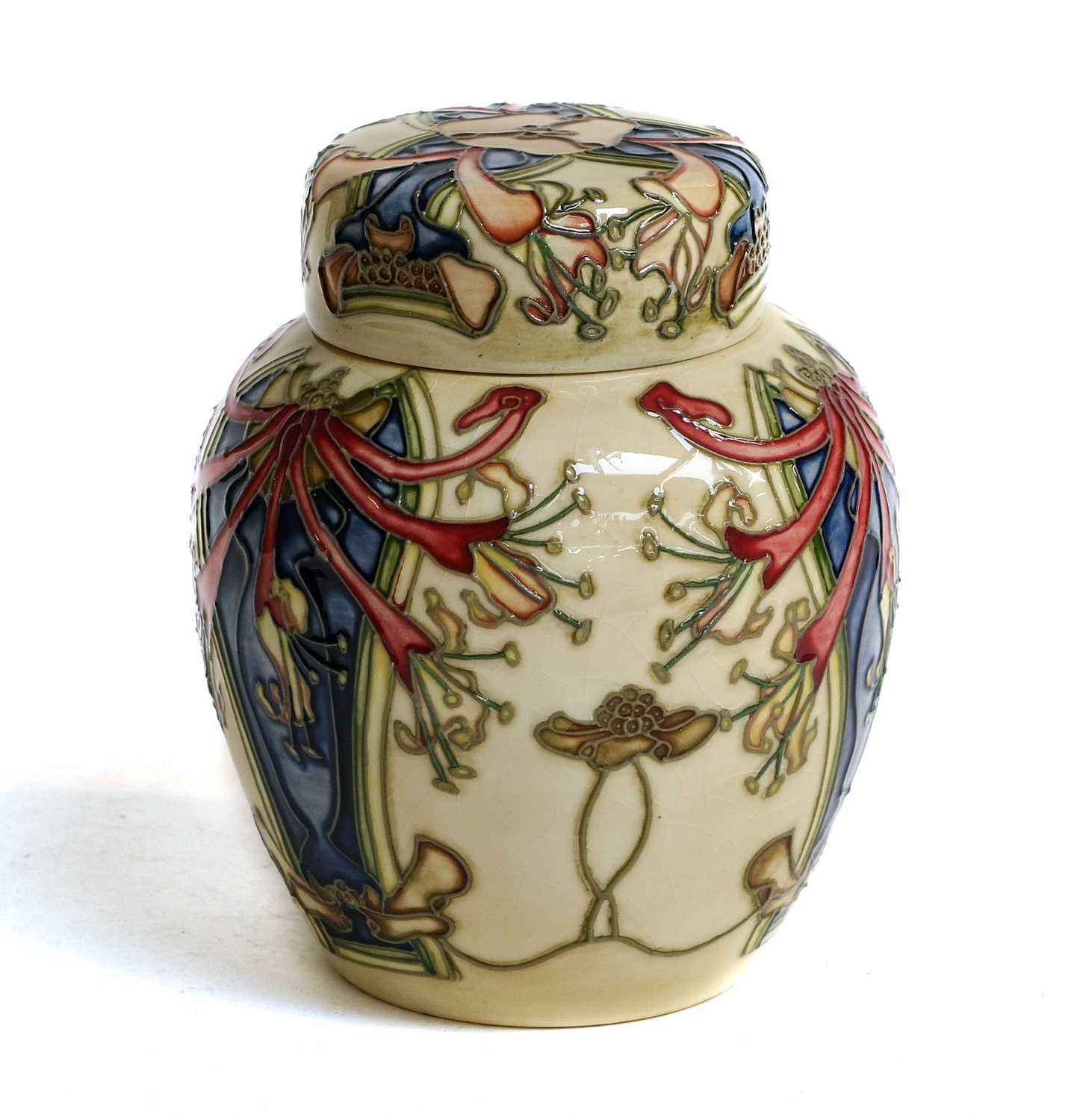 Lot 76 - A modern Moorcroft ginger jar and cover,...